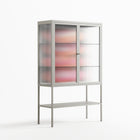 Repeating - Loft Cabinet - Alexander Khabbazi - Chalk - Reeded glass