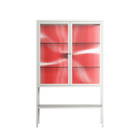 Spring to Summer - Loft Cabinet - Alexander Khabbazi - Chalk - Reeded glass