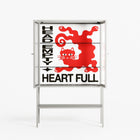 Heart Full - Loft Cabinet - Alexander Khabbazi - Chalk - Reeded glass