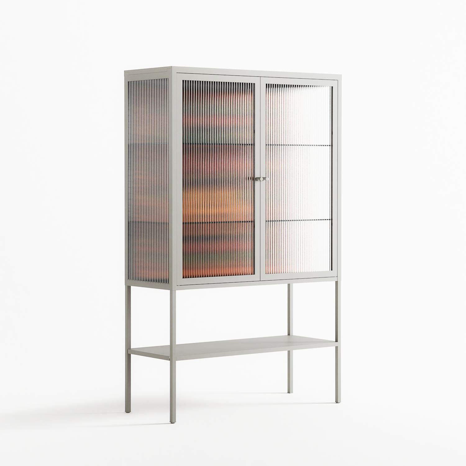 Sunbrother - Loft Cabinet - Nick Liefhebber - Chalk - Reeded glass