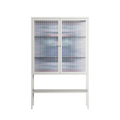 Sunbrother 2 - Loft Cabinet - Nick Liefhebber - Chalk - Reeded glass