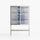 Sunbrother 2 - Loft Cabinet - Nick Liefhebber - Chalk - Reeded glass