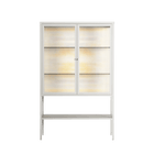 Sunbrother 3 - Loft Cabinet - Nick Liefhebber - Chalk - Reeded glass