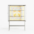 Sunbrother 3 - Loft Cabinet - Nick Liefhebber - Chalk - Reeded glass