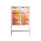 A Bridge Across Time - Loft Cabinet - Nick Liefhebber - Chalk - Reeded glass