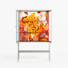 A Bridge Across Time - Loft Cabinet - Nick Liefhebber - Chalk - Reeded glass