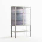A Bridge Across Time 3 - Loft Cabinet - Nick Liefhebber - Chalk - Reeded glass