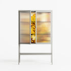 A Bridge Across Time 4 - Loft Cabinet - Nick Liefhebber - Chalk - Reeded glass