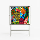 The Towering Hall Full Of Light - Loft Cabinet - Nick Liefhebber - Chalk - Reeded glass