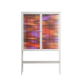 The Secret Herb Garden In The Forest 2 - Loft Cabinet - Nick Liefhebber - Chalk - Reeded glass