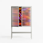 The Secret Herb Garden In The Forest 2 - Loft Cabinet - Nick Liefhebber - Chalk - Reeded glass