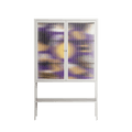 Pebbles - Loft Cabinet - Nick Liefhebber - Chalk - Reeded glass
