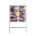 Pebbles - Loft Cabinet - Nick Liefhebber - Chalk - Reeded glass