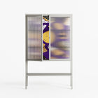 Pebbles - Loft Cabinet - Nick Liefhebber - Chalk - Reeded glass