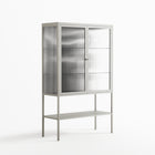 Black Cat - Loft Cabinet - Konrad Blaszczyk - Chalk - Reeded glass