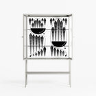 Black Fern - Loft Cabinet - Konrad Blaszczyk - Chalk - Reeded glass