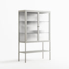 Black Fern - Loft Cabinet - Konrad Blaszczyk - Chalk - Reeded glass