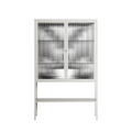 White Fern - Loft Cabinet - Konrad Blaszczyk - Chalk - Reeded glass