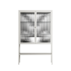 White Fern - Loft Cabinet - Konrad Blaszczyk - Chalk - Reeded glass
