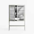 White Fern - Loft Cabinet - Konrad Blaszczyk - Chalk - Reeded glass
