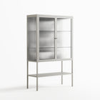 White Fern - Loft Cabinet - Konrad Blaszczyk - Chalk - Reeded glass