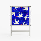 Birds A - Loft Cabinet - Heather Zhou - Chalk - Reeded glass