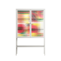 Flower C - Loft Cabinet - Heather Zhou - Chalk - Reeded glass