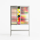 Flower C - Loft Cabinet - Heather Zhou - Chalk - Reeded glass