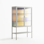 Klimt - Loft Cabinet - Heather Zhou - Chalk - Reeded glass