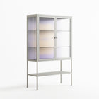 Amara - Loft Cabinet - Linus Lohoff - Chalk - Reeded glass