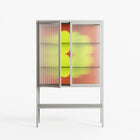 Fernis - Loft Cabinet - Linus Lohoff - Chalk - Reeded glass