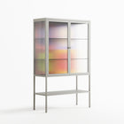 Flowers All - Loft Cabinet - Linus Lohoff - Chalk - Reeded glass