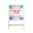 Wino Wagon - Loft Cabinet - Ciara Wade - Chalk - Reeded glass