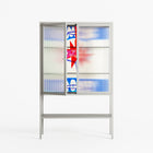 Wino Wagon - Loft Cabinet - Ciara Wade - Chalk - Reeded glass