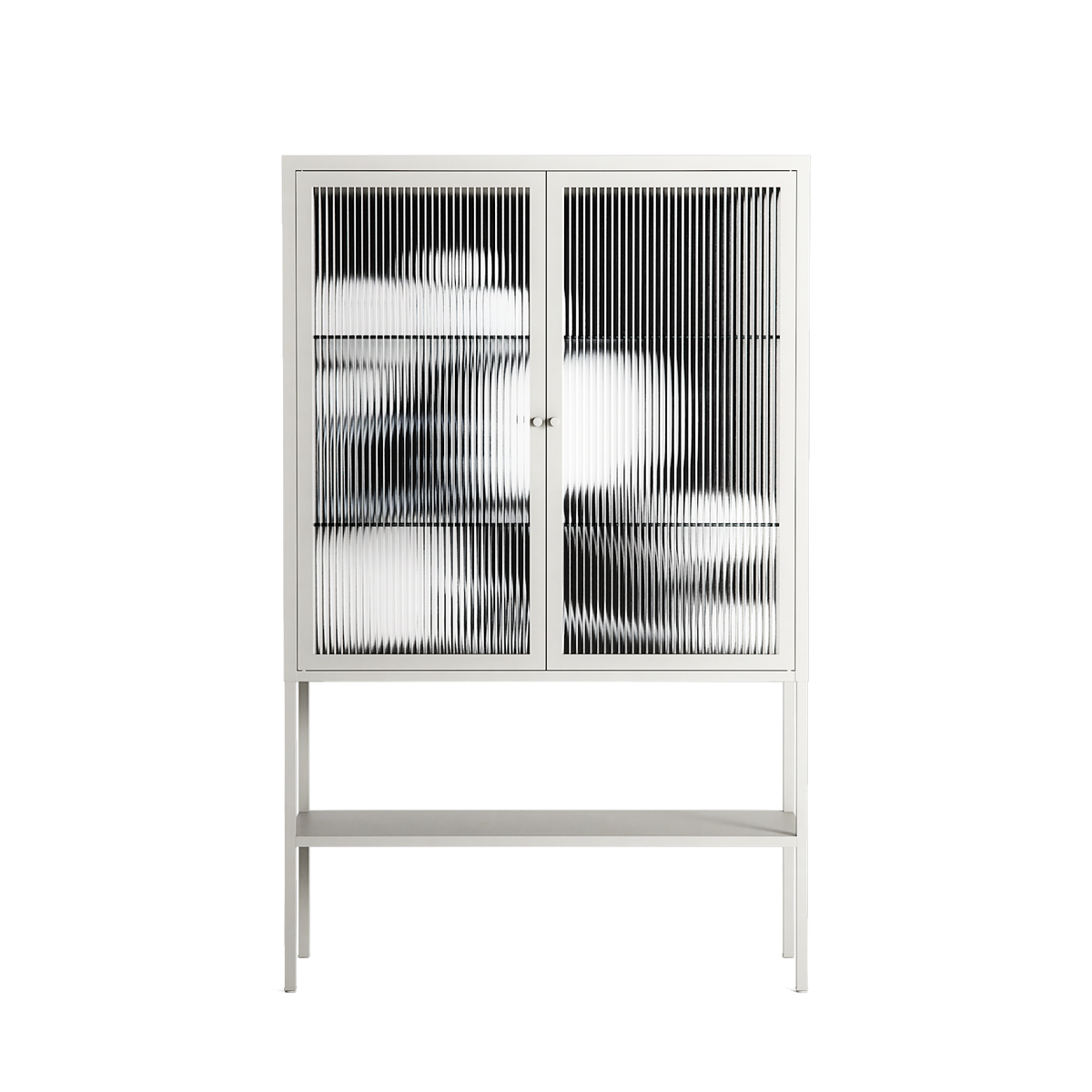 Talk Less Say More - Loft Cabinet - Ciara Wade - Chalk - Reeded glass