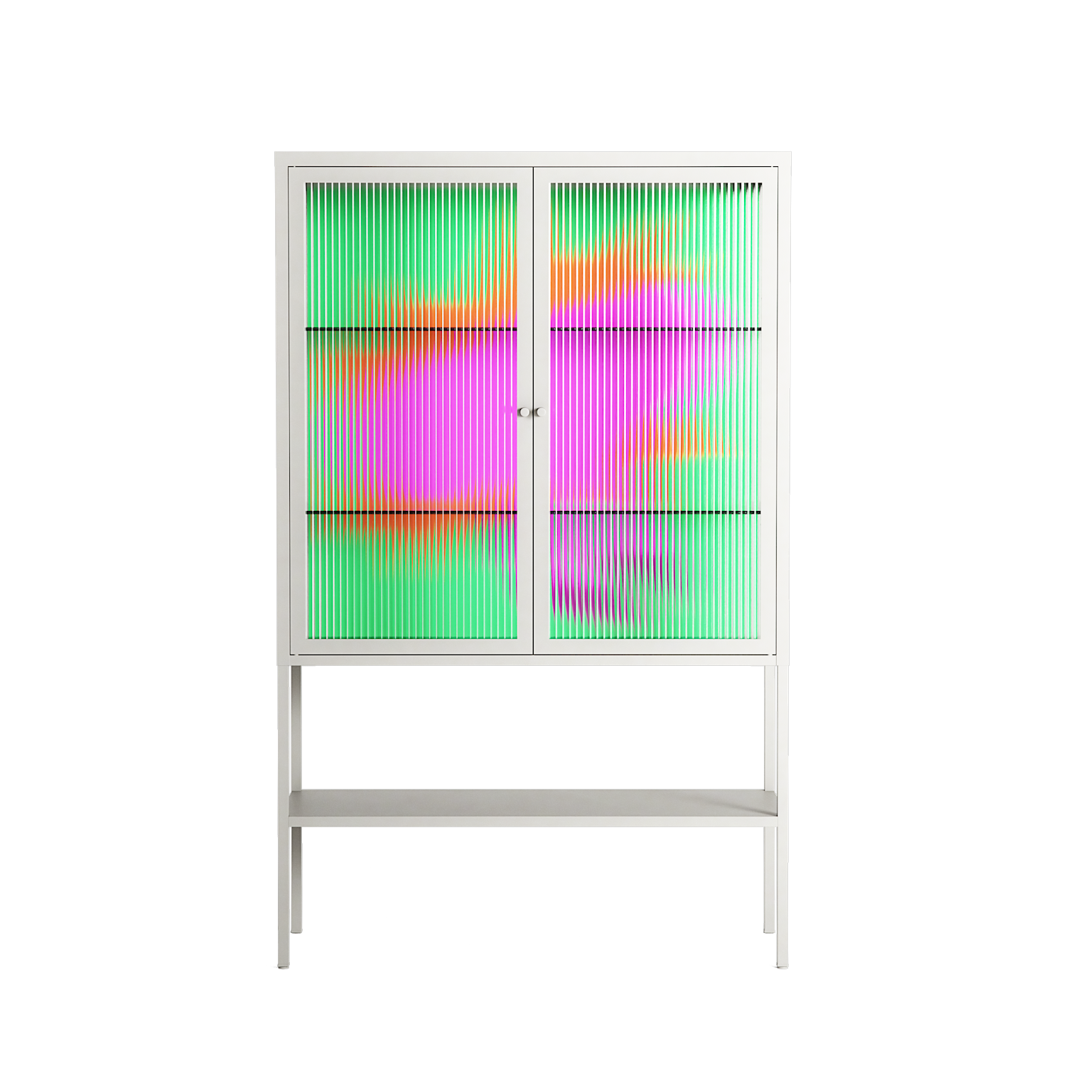 Sit This One Out - Loft Cabinet - Ciara Wade - Chalk - Reeded glass