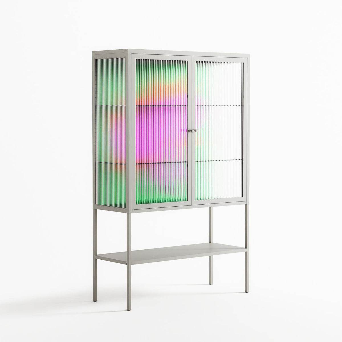Sit This One Out - Loft Cabinet - Ciara Wade - Chalk - Reeded glass