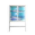 It Comes in Waves - Loft Cabinet - Ciara Wade - Chalk - Reeded glass