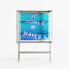It Comes in Waves - Loft Cabinet - Ciara Wade - Chalk - Reeded glass