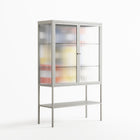 Arial - Loft Cabinet - Vratislav Pecka - Chalk - Reeded glass
