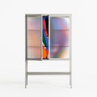 Balloons - Loft Cabinet - Vratislav Pecka - Chalk - Reeded glass