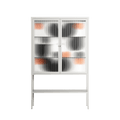 Conserto2 - Loft Cabinet - Vratislav Pecka - Chalk - Reeded glass
