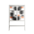 Conserto2 - Loft Cabinet - Vratislav Pecka - Chalk - Reeded glass