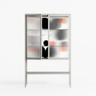 Conserto2 - Loft Cabinet - Vratislav Pecka - Chalk - Reeded glass