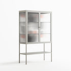 Conserto2 - Loft Cabinet - Vratislav Pecka - Chalk - Reeded glass