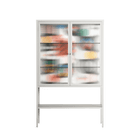 Connections - Loft Cabinet - Vratislav Pecka - Chalk - Reeded glass
