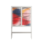 Fuerte - Loft Cabinet - Vratislav Pecka - Chalk - Reeded glass