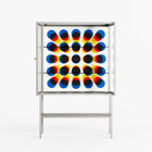 Perspektiva - Loft Cabinet - Vratislav Pecka - Chalk - Reeded glass