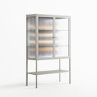 Perspektiva - Loft Cabinet - Vratislav Pecka - Chalk - Reeded glass