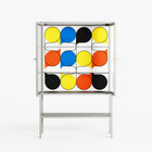 Springs - Loft Cabinet - Vratislav Pecka - Chalk - Reeded glass